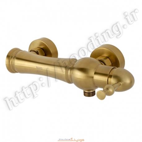 شیر آفتابه کسری سری ناپل طلا مات Kasra mat gold napl shower mixer